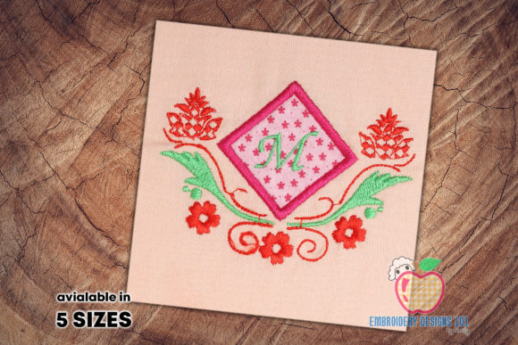 Applique Frame with Monogram: A Versatile Holiday Design