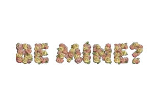 Be Mine: A Charming Floral Embroidery Design