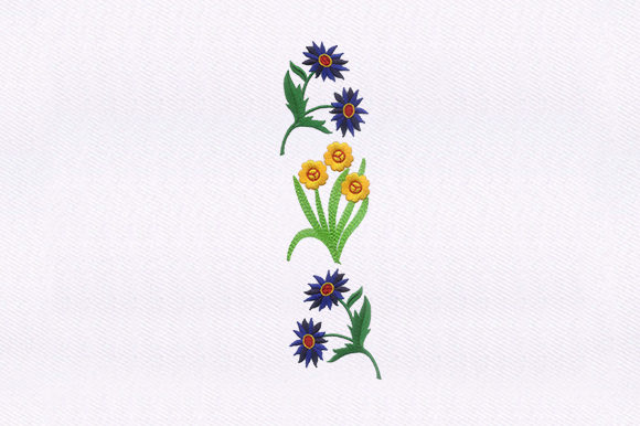 Blue Yellow Floral: A Versatile Design for Small Business Merch