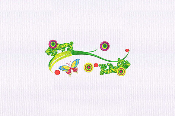 Butterfly Vines: A Delicate Touch for Embroidery