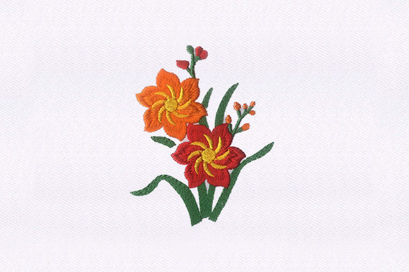 Charming Orange Red Florals for Personalized Gifts