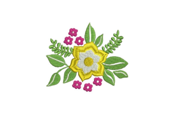 Cute and Vibrant Flower Embellishment Design