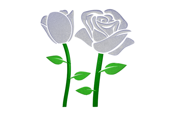Double Rose: A Premium Embroidery Design for Sweatshirts