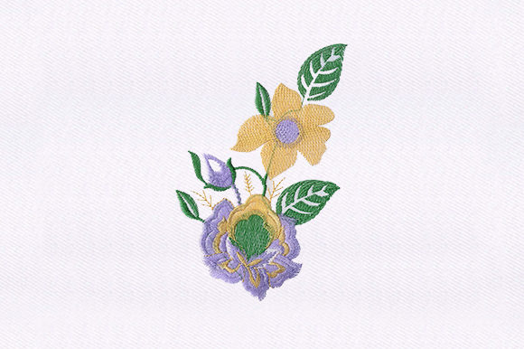 Flower Bush Design: A Versatile Embroidery Choice