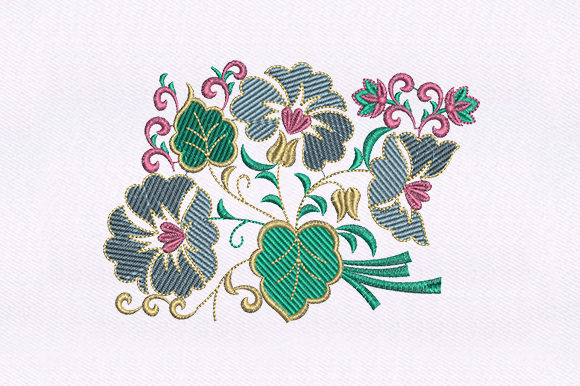 Leaves Flower Design: A Versatile Embroidery Choice