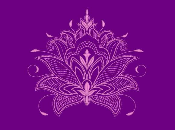 Lotus Flower - in the Hoop: A Boho Embroidery Gem