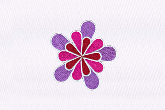 Maroon Flower Quilting Design for Seasonal Charm