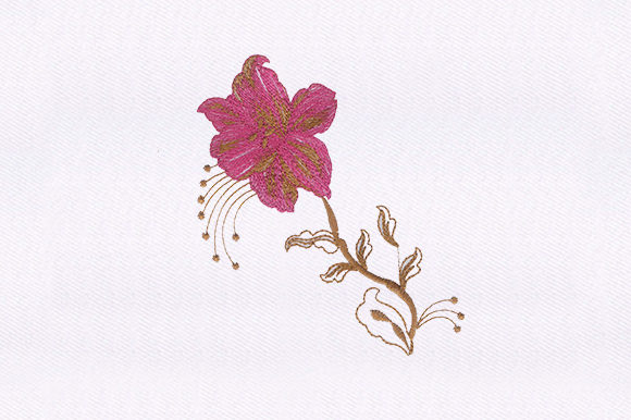 Pink Flower Design: A Versatile Embroidery Gem