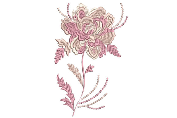 Rose Vintage Hand Stitch Imitation: A Charming Design