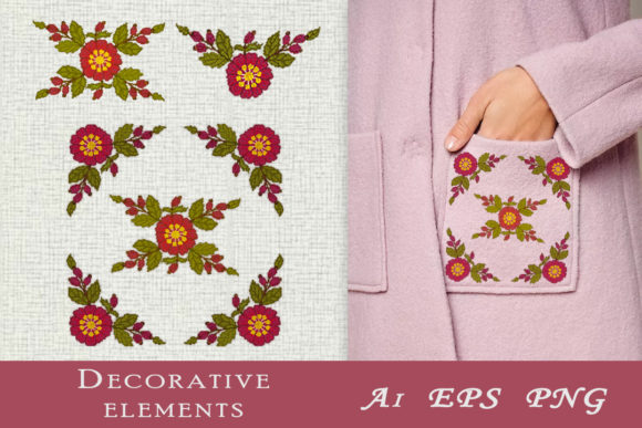 Rosehip Flowers. Stylized Cross Stitch Review