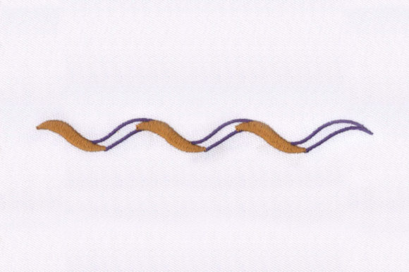 Wavy Border: A Versatile Addition for Holiday Embroidery