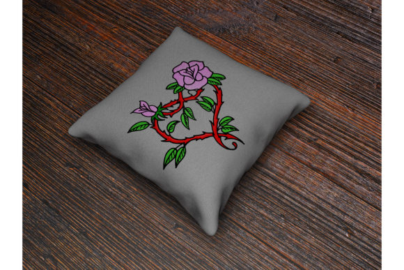 Wild Rose: A Versatile Embroidery Design for Small Business Merch